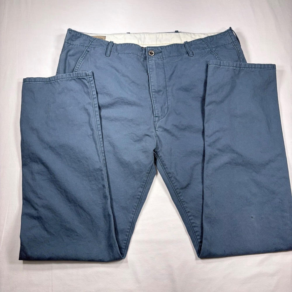 Levi Strauss & Co Mens Slate Blue Straight Leg Chino Pants 38x32 Preppy